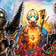 A Big Daddy from Bioshock stands near an alien from XCOM 2 and a masked enemy from Borderlands.